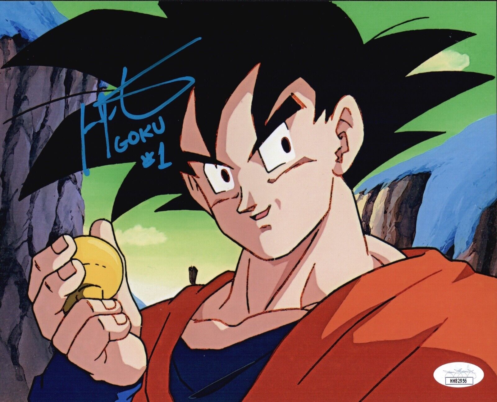 IAN JAMES CORLETT Signed DRAGON BALL Z Goku