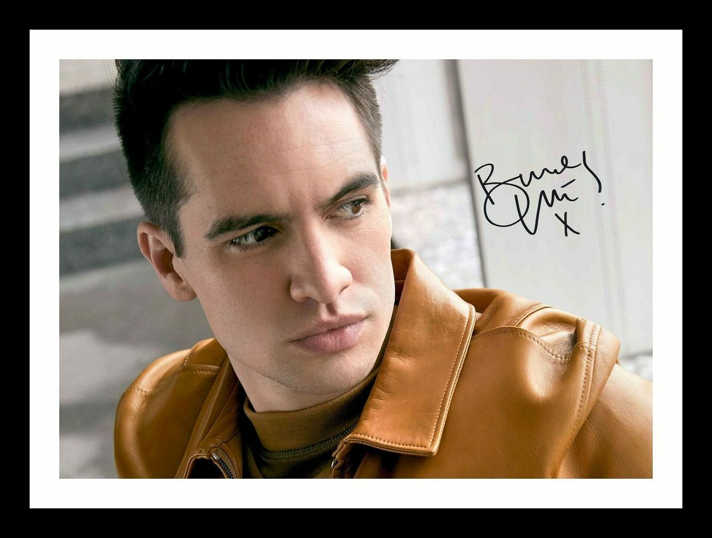 Brendan Urie - Panic At The Disco Autograph Signed & Framed Photo Poster painting 4