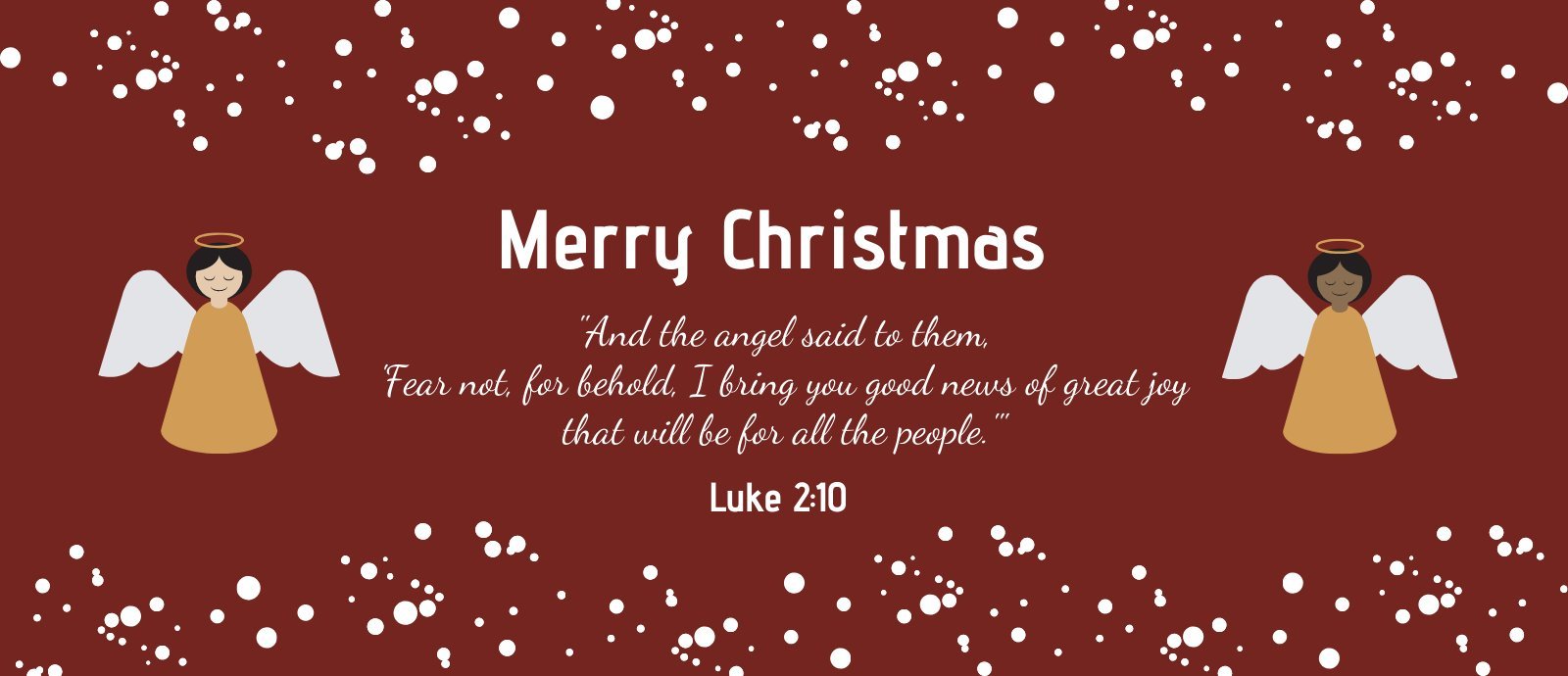 Good News of Christmas | Merry Christmas | Luke 2:10 | The Leo House