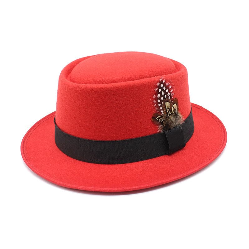 Kent Pork Pie Hat - Red