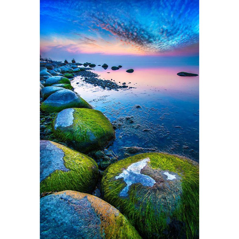 

30x40cm Round Drill Diamond Painting-Novelty Seaside, 501 Original