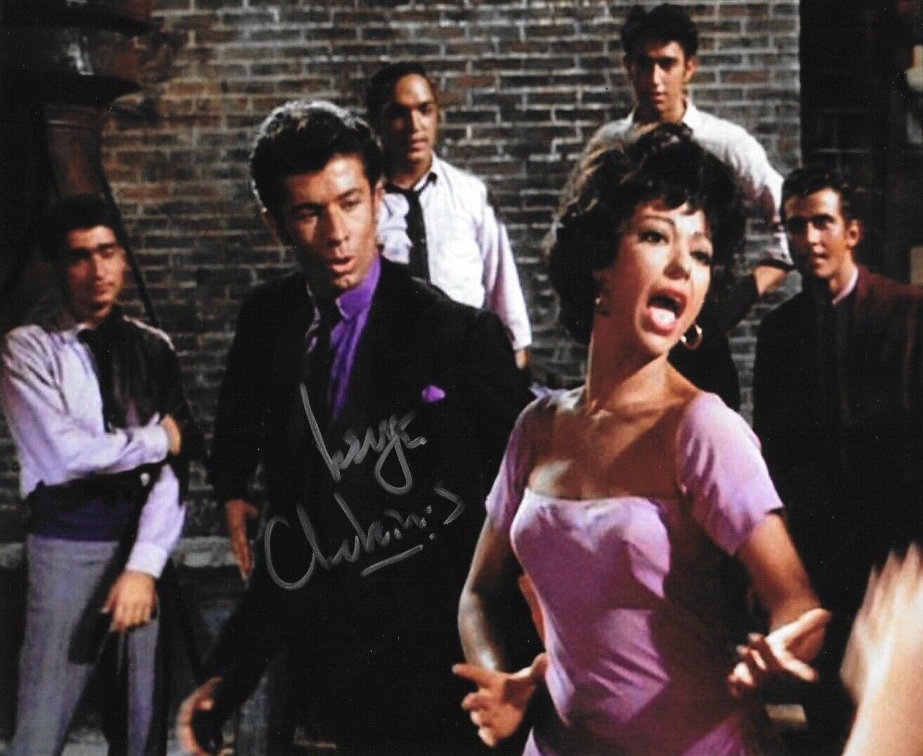 * GEORGE CHAKIRIS * signed 8x10 Photo Poster painting * WEST SIDE STORY * COA * 1