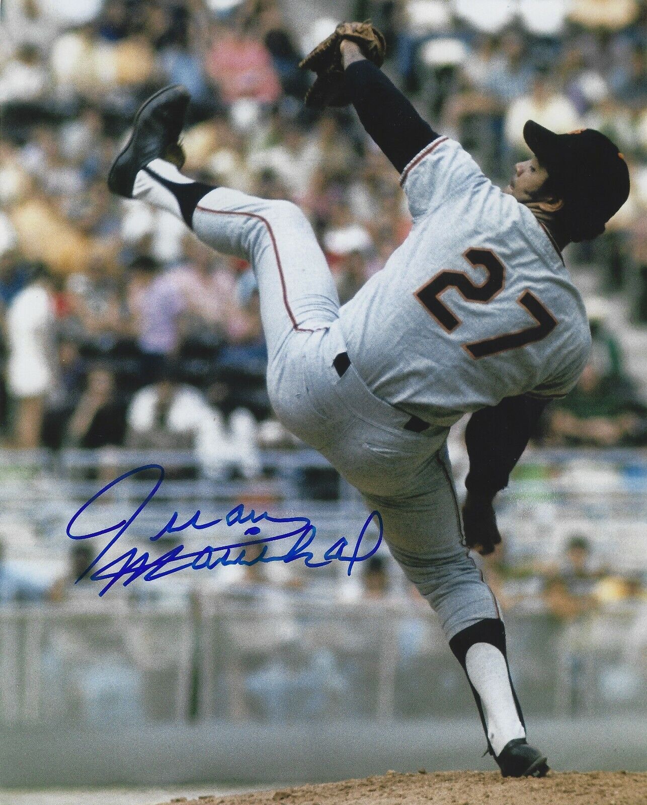 Signed 8x10 JUAN MARICHAL HOF San Francisco Giants Autographed Photo Poster painting - COA