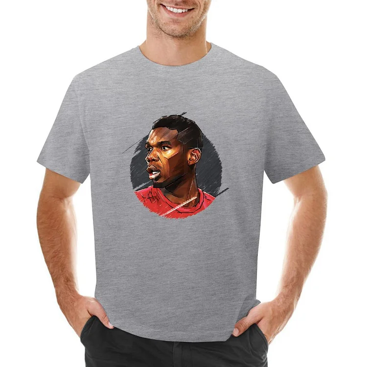 Geometric Paul Pogba Inspired Football Culture Men's T-shirt	