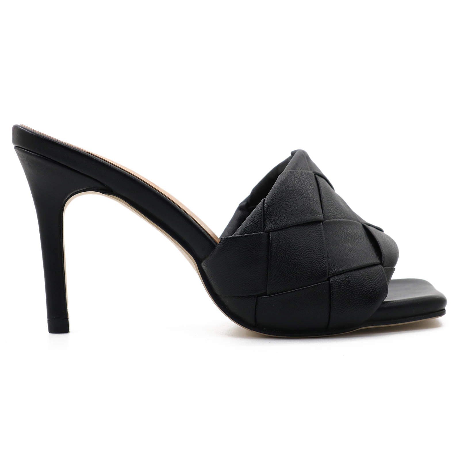 90mm Women's Square Open Toe Sandals Stiletto Heeled Women Sandals-vocosishoes