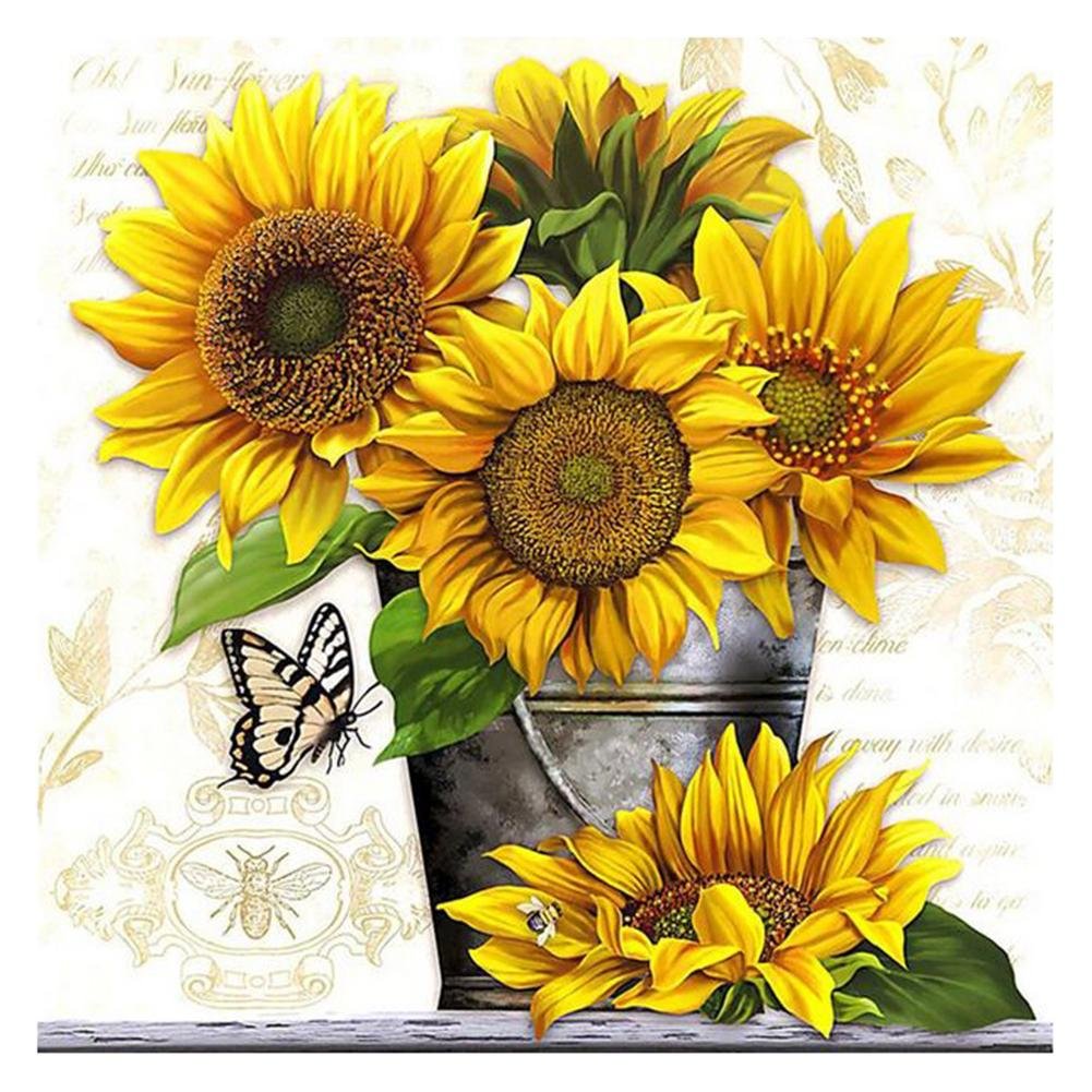 Sunflower - Full Square - Diamond Painting(30*30cm)