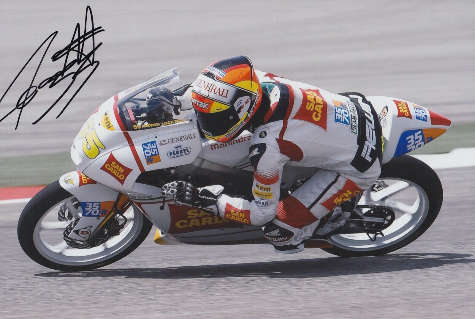 Andrea Locatelli Hand Signed 12x8 Photo Poster painting MotoGP Autograph San Carlo Mahindra 1
