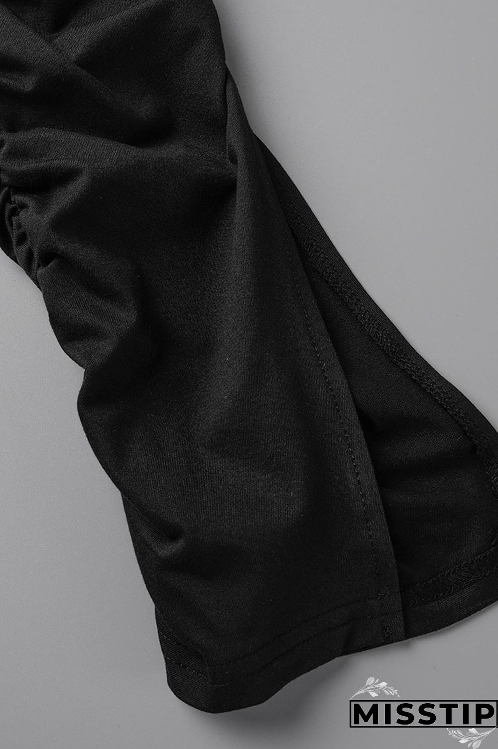 Colorful Blue Casual Solid Bandage Patchwork Fold V Neck Plus Size Two Pieces