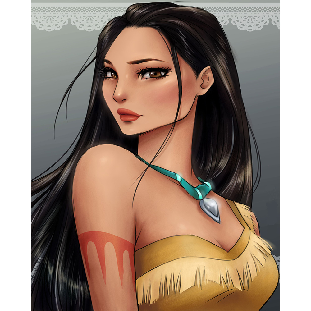 

40*50CM - Paint By Numbers - Princess Pocahontas, 501 Original