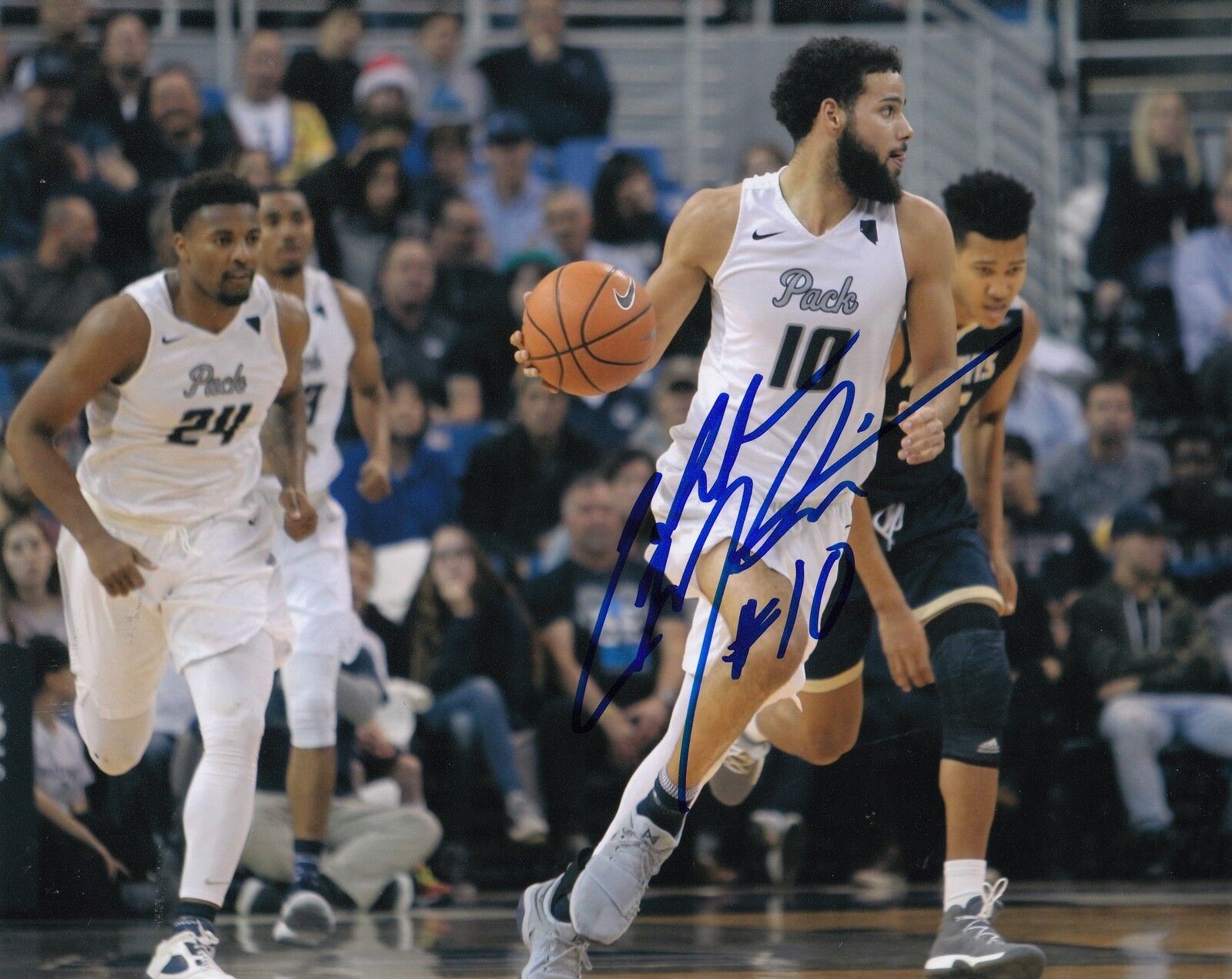 CALEB MARTIN signed (NEVADA WOLF PACK) basketball 8X10 *NBA DRAFT* W/COA #3