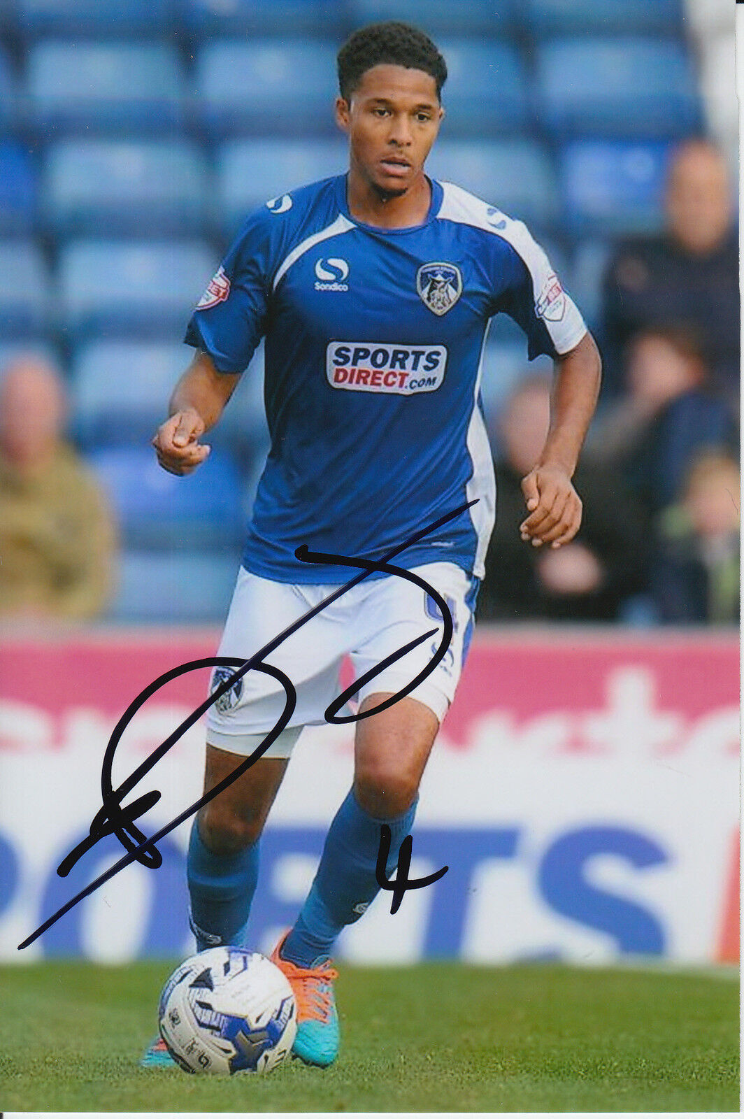 OLDHAM ATHLETIC HAND SIGNED TIMOTHEE DIENG 6X4 Photo Poster painting 1.