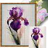 Iris Flower-11CT Stamped Cross Stitch 40*50cm tapestrymarket