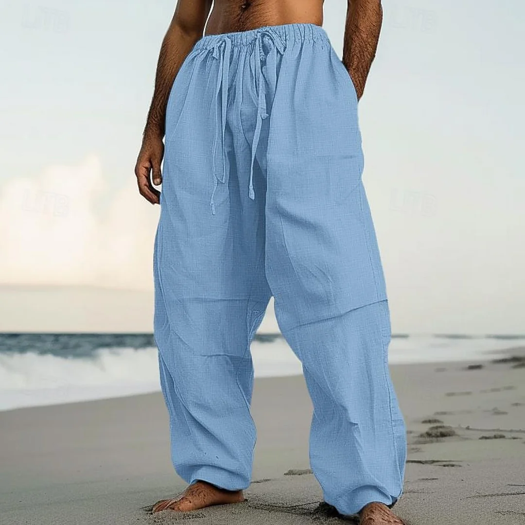 Outdoor Trend Casual Beach Straight Leg Pants Vegan Comfortable Everyday Pants