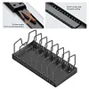 Kitchen Pots Pans Organizer with 8 Adjustable Dividers Sliding Dish Drying Shelf
