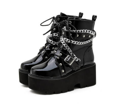 Chained Belt Boots