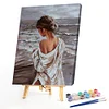 Paint By Number - Oil Painting - Girl Back(40*50cm)、[Everydayedeals]