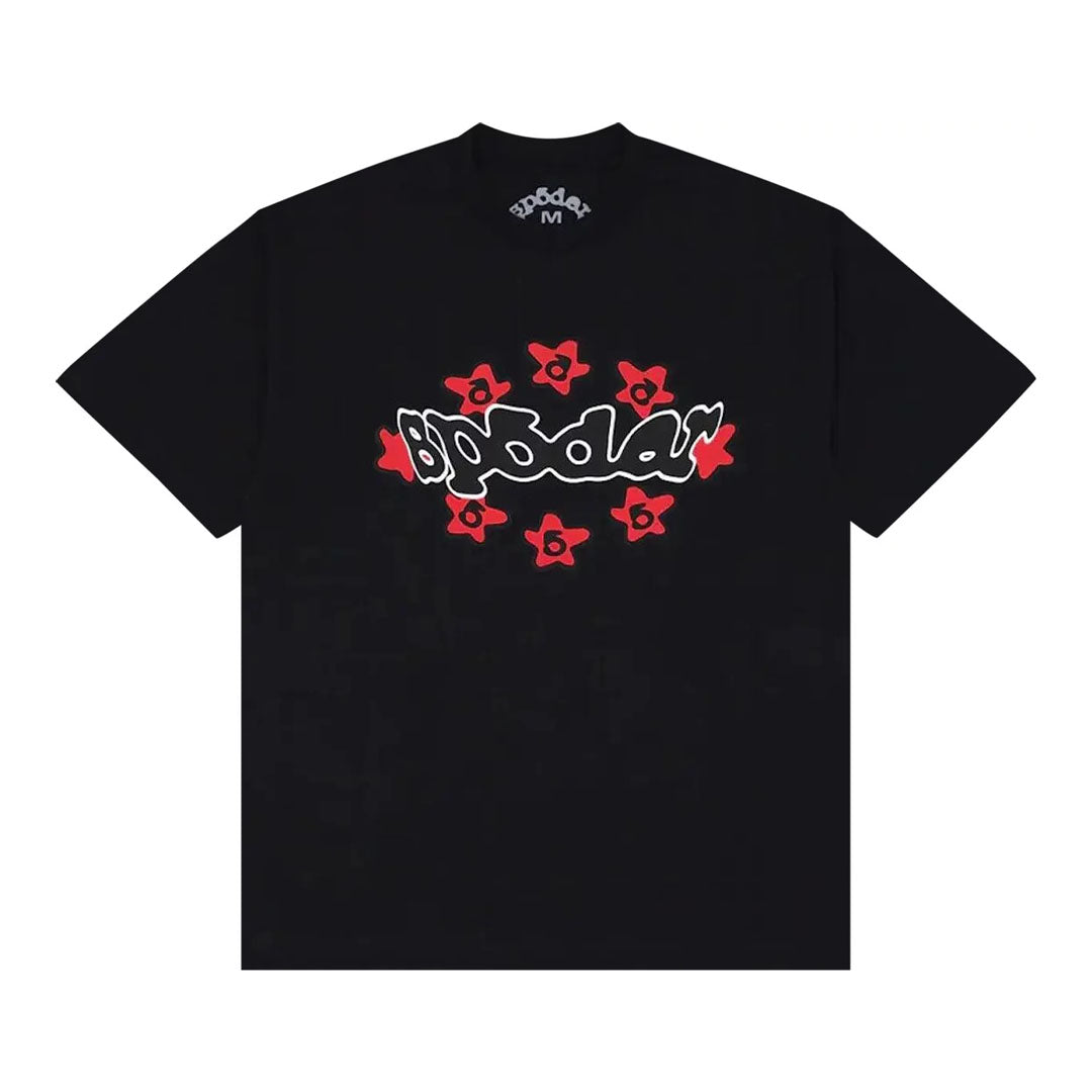 Sp5der Warped Tee Red/Black
