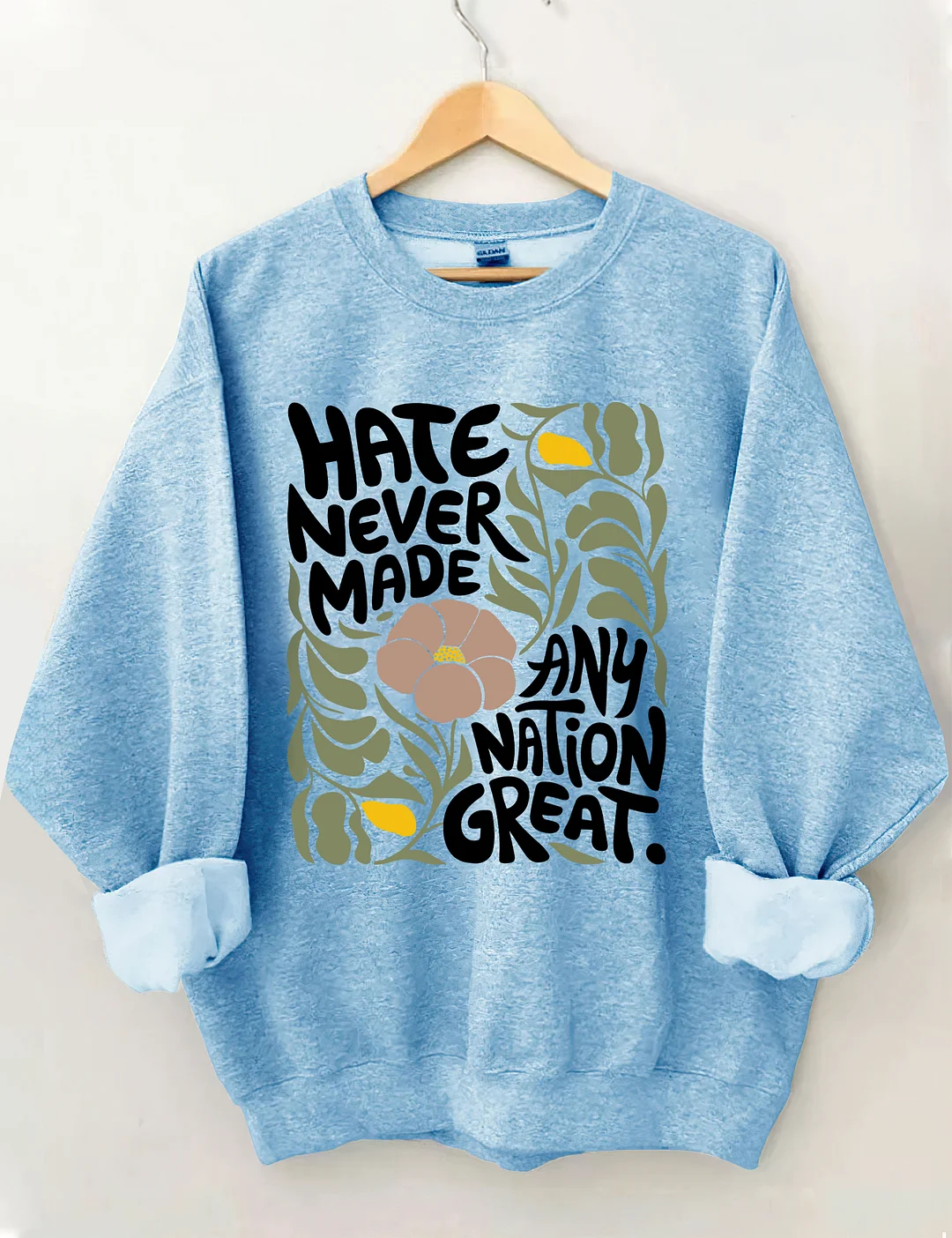 Trendy Floral Sweatshirt