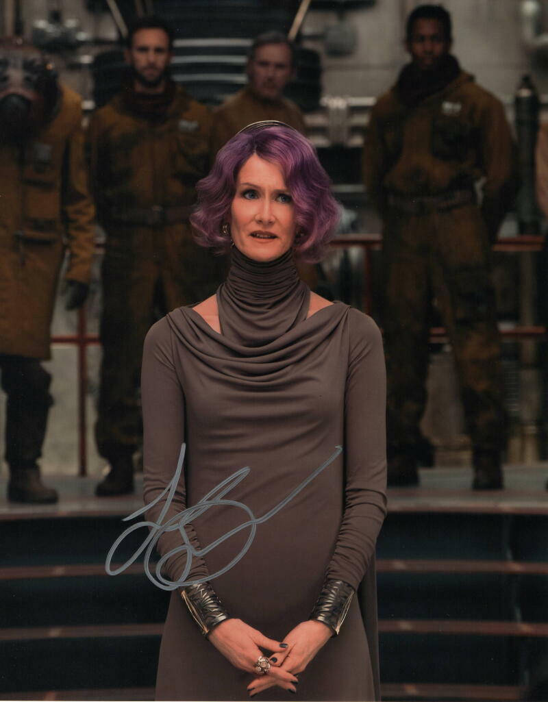 LAURA DERN SIGNED AUTOGRAPH 11x14 Photo Poster painting - STAR WARS VICE ADMIRAL AMILYN HOLDO