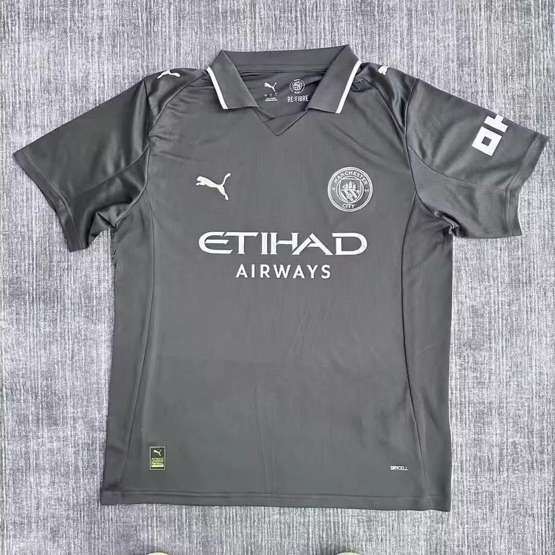 2025/26 Manchester City Special Edition Grey Football Jersey