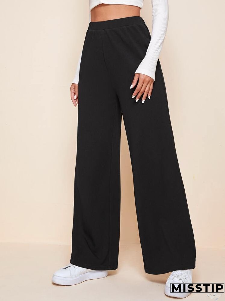High Waist Wide Leg Pants