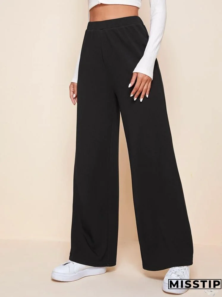 High Waist Wide Leg Pants