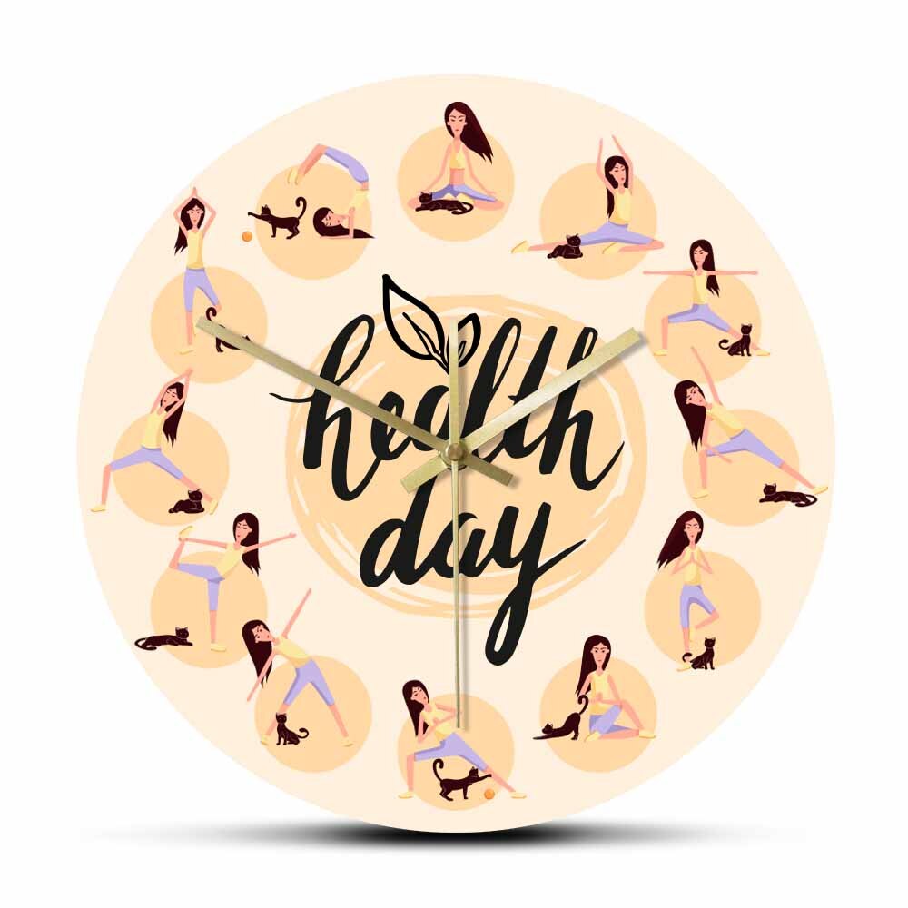 

Gymnastics and Yoga - Frameless Acrylic Wall Clock, 501 Original