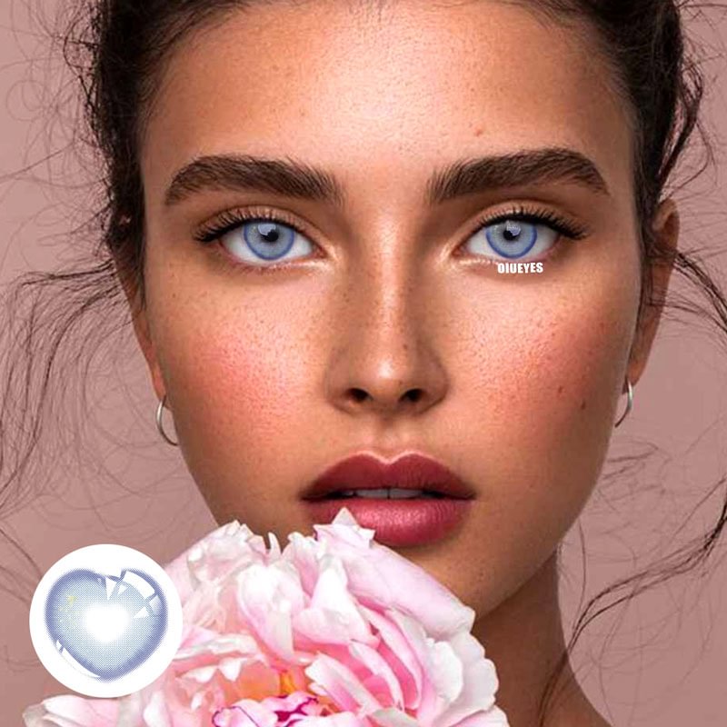 【NEW】Sweet Heart Blue colored Contact Lenses Yearly