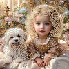 Diamond Painting-DIY Crystal Rhinestone Pet and Girl