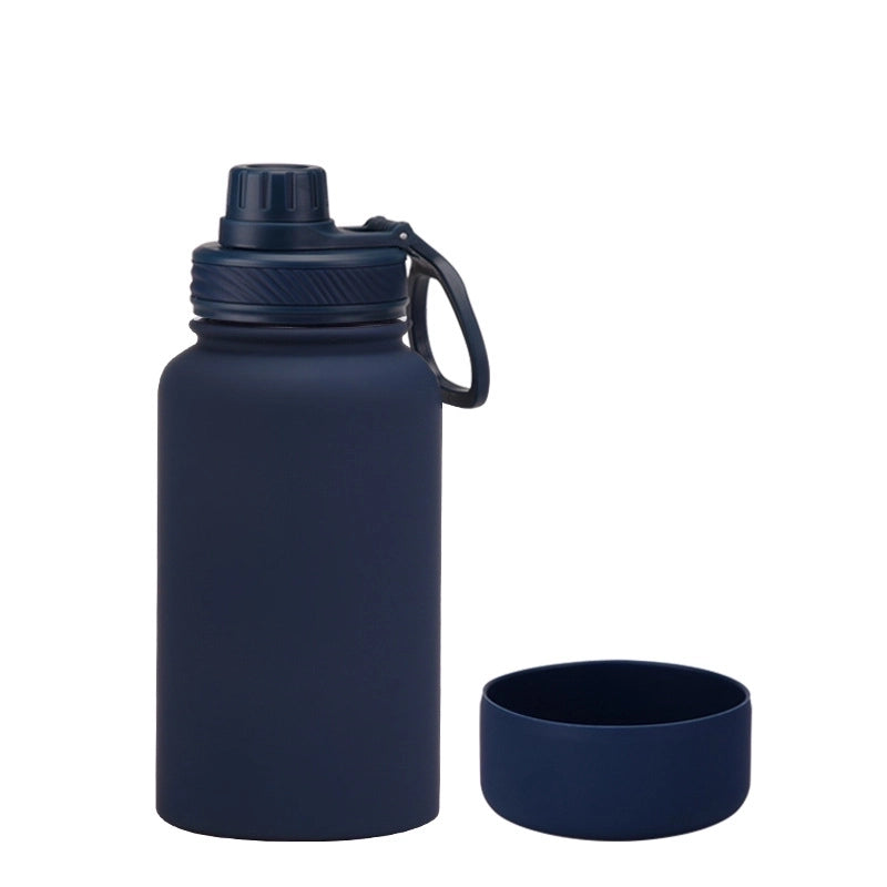 Casual Solid Color Stainless Steel Silica Gel Water Bottles 1 Piece