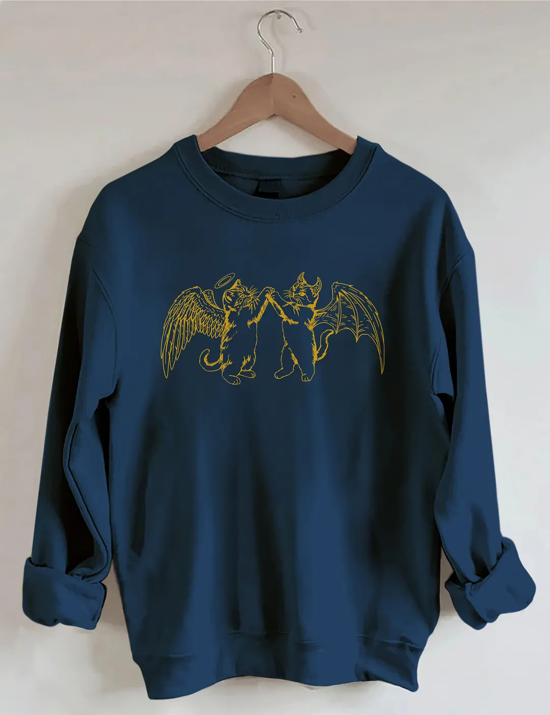 Angel Demon Cat Sweatshirt