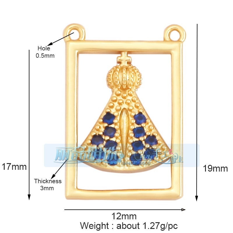 1 Piece 17*24mm 20 * 23mm Copper Human Pendant Jewelry Accessories