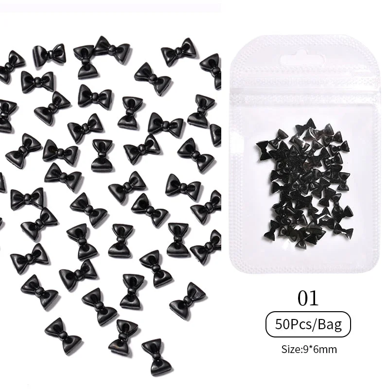 48pcs Mixed Size Aurora Little Bear Nail Art Accessories Resin Kawaii Bear Stereo FlatBack 3D Fashion Fingernail DIY Decoration-Nail Inspo