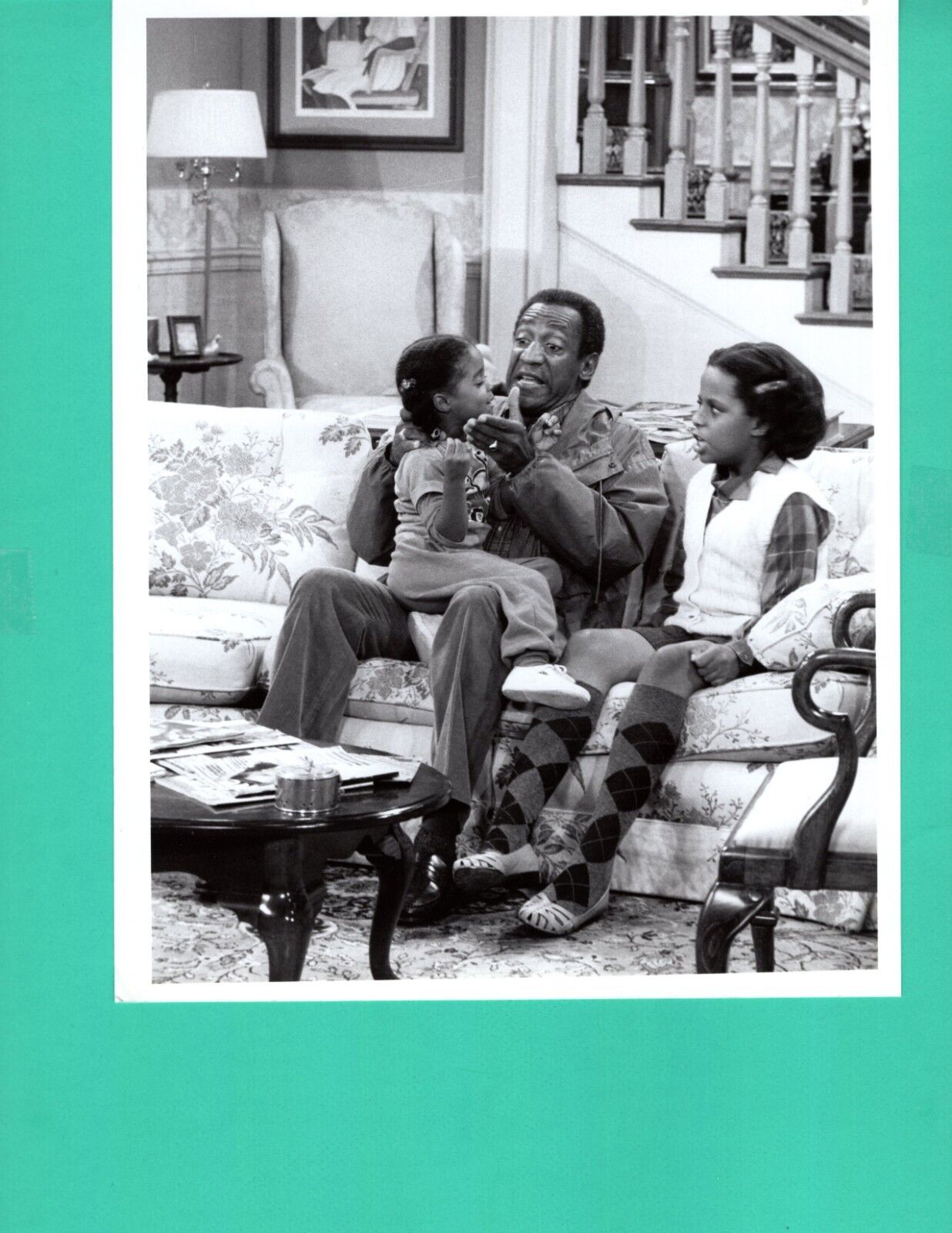 BILL COSBY TEMPESTT BLEDSOE KESHIA PULLIAM Cosby Show 1985 News Press Photo Poster painting 7x9