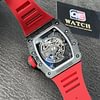 Richard Mille RM35-02 Black Carbon NTPT Automatic Skeleton dial Red Rubber Strap Super Clone