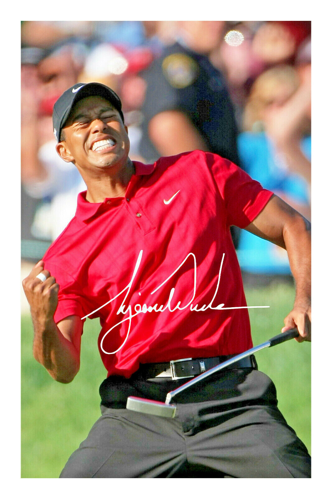 Tiger Woods Signed A4 Photo Poster painting Autograph Print Golf Masters Champion