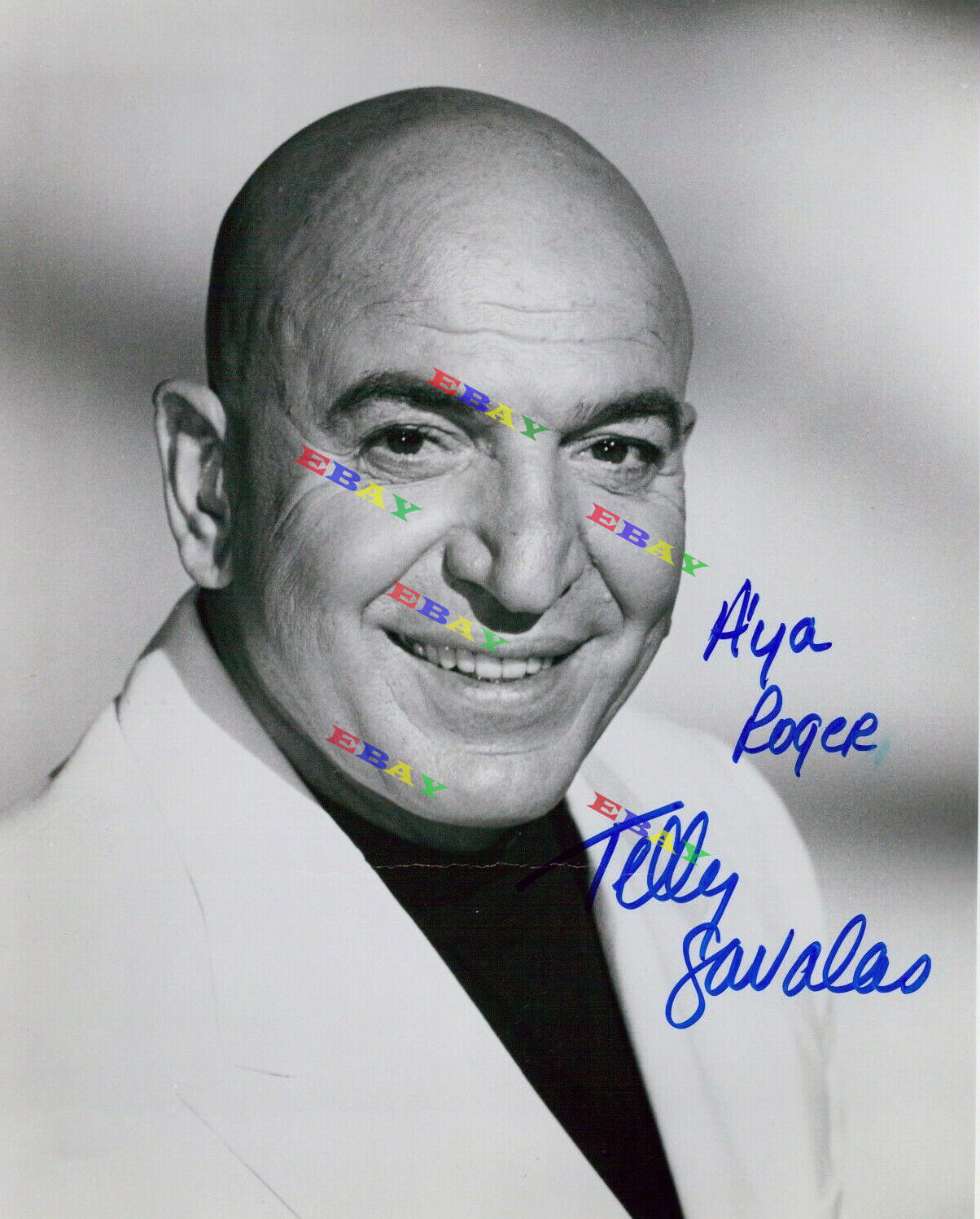 Telly Savalas Vintage Autographed Signed Photo Poster painting Reprint