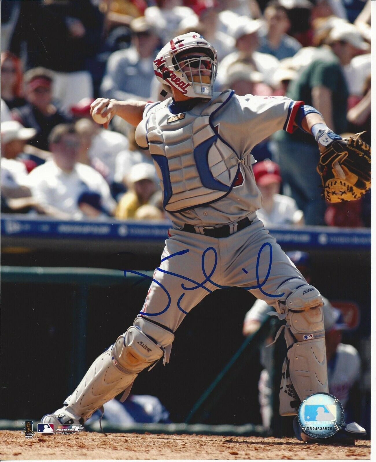 Brian Schneider autographed 8x10 Montreal Expos#S553