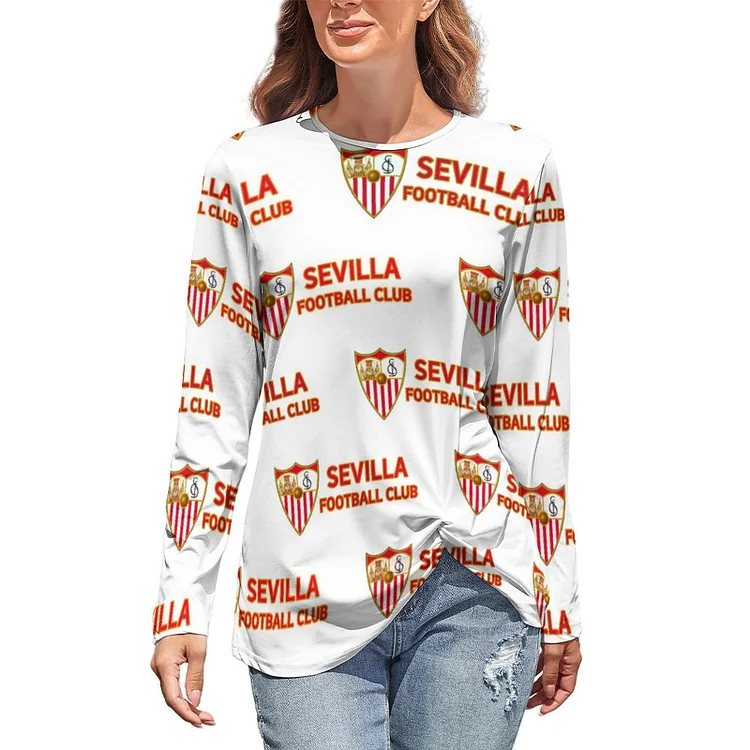 FC Seville Tops Tuniques À Manches Longues Pour Femmes, Décontractés, Avec Pullover