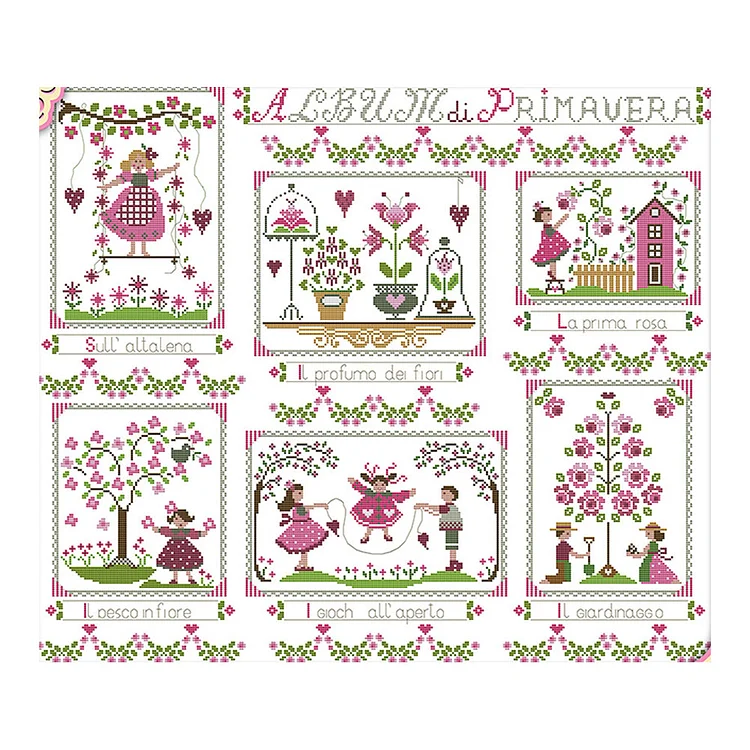 Tapestry 14CT Printed Cross Stitch Kits (67*58CM) fgoby