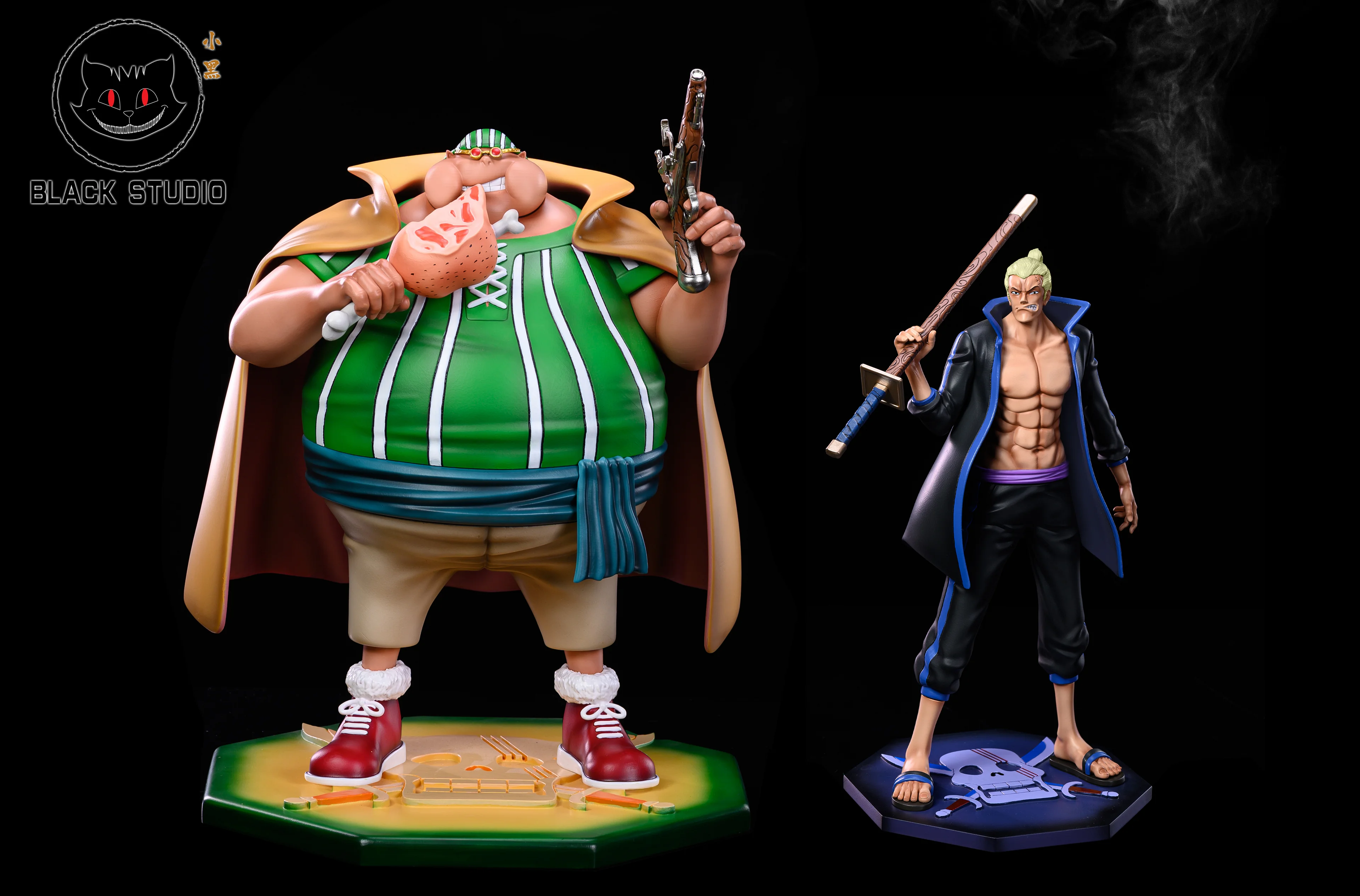 Red Hair Pirates Lucky Roux & Warrior Man - ONE PIECE Resin Statue