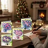 12Pcs Bouquet DIY Diamond Painting Greeting Card Kit for Adults Holiday Gifts