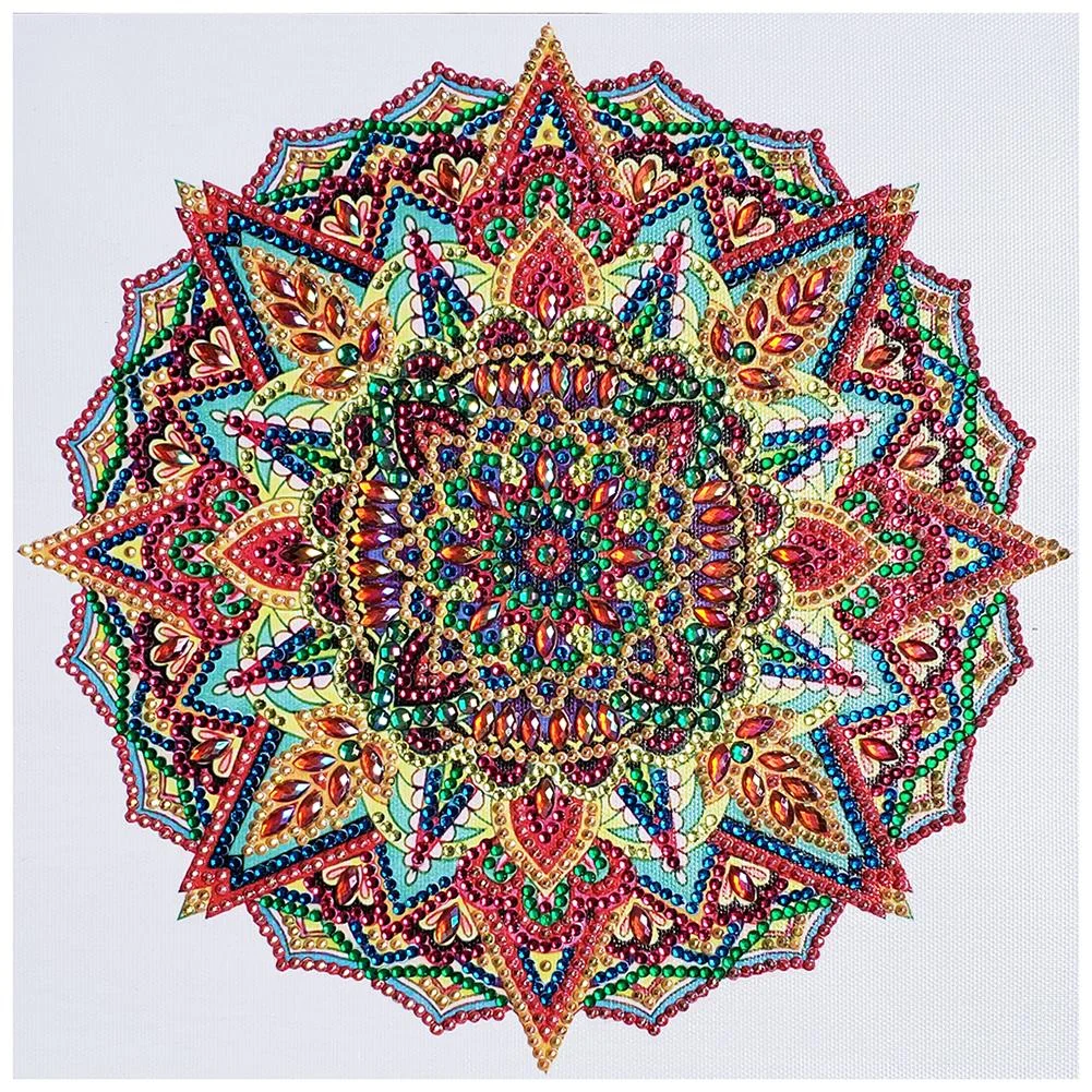 Diamond Painting - Special Shaped Drill - Mandala Flower(30*30cm)