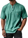 Men's Loose Pocket V-Neck T-Shirt