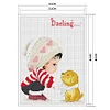 Dear - 3 strands 11CT Stamped Cross Stitch 42*35cm(Brand)