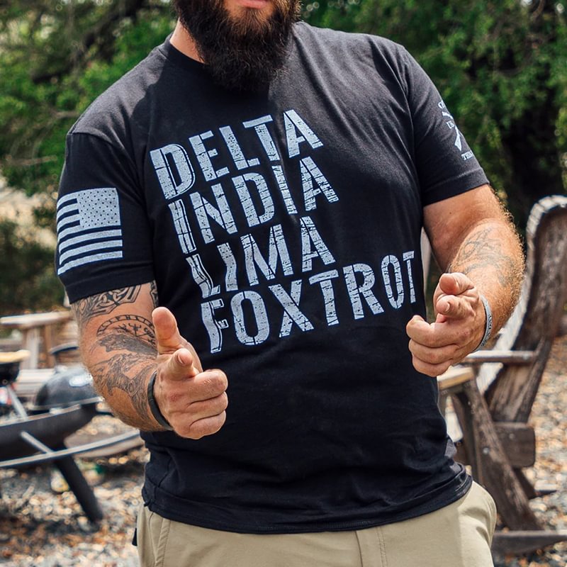 Casual Black DILF Graphic Short Sleeve T-Shirt