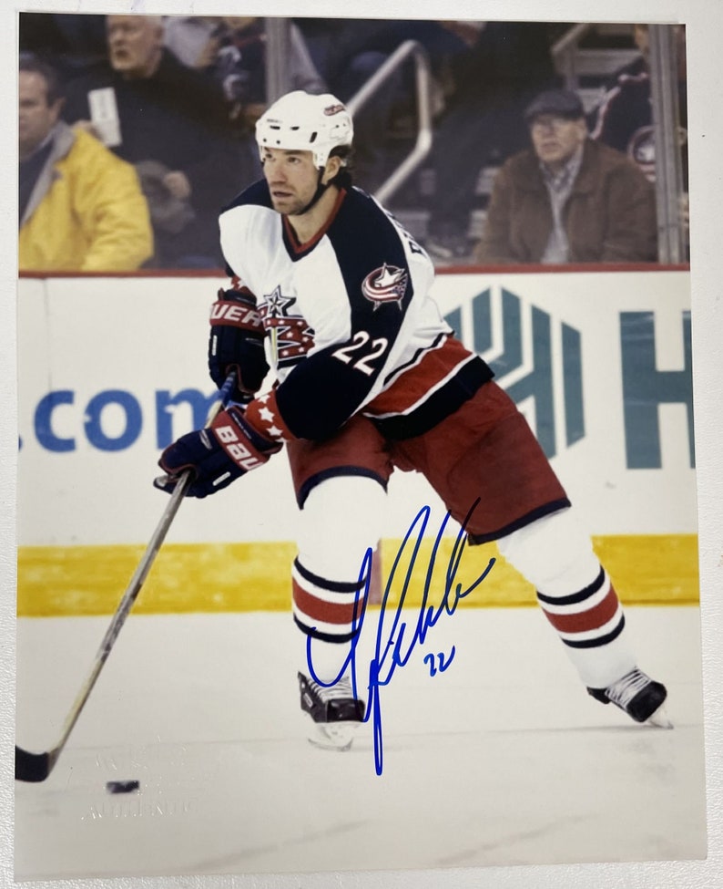 Luke Richardson Signed Autographed Glossy 8x10 Photo Poster painting Columbus Blue Jackets - COA Matching Holograms