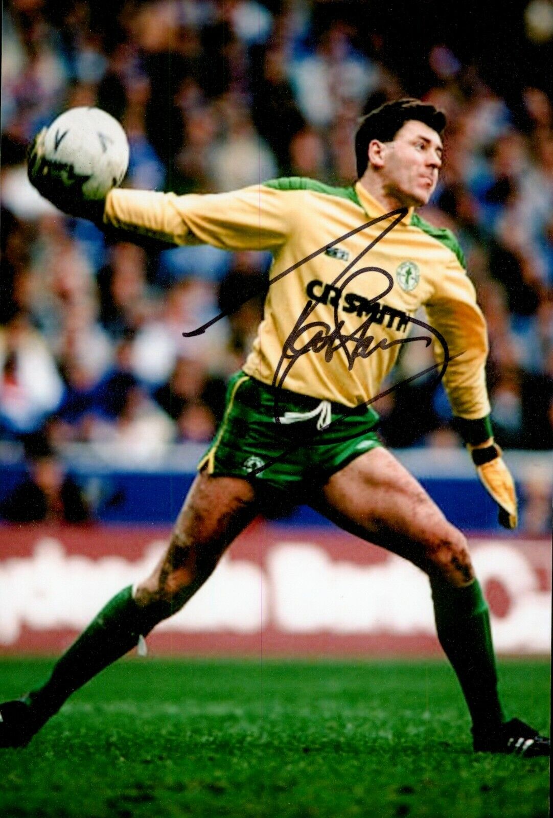 Pat Bonner Signed 6x4 Photo Poster painting Celtic Republic of Ireland Goalkeeper Autograph +COA