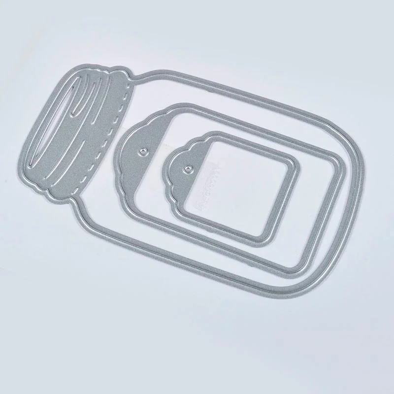 3pcs Wishing Bottle Cutting Dies Stencil Scrapbooking Album Paper Card Craft DIY