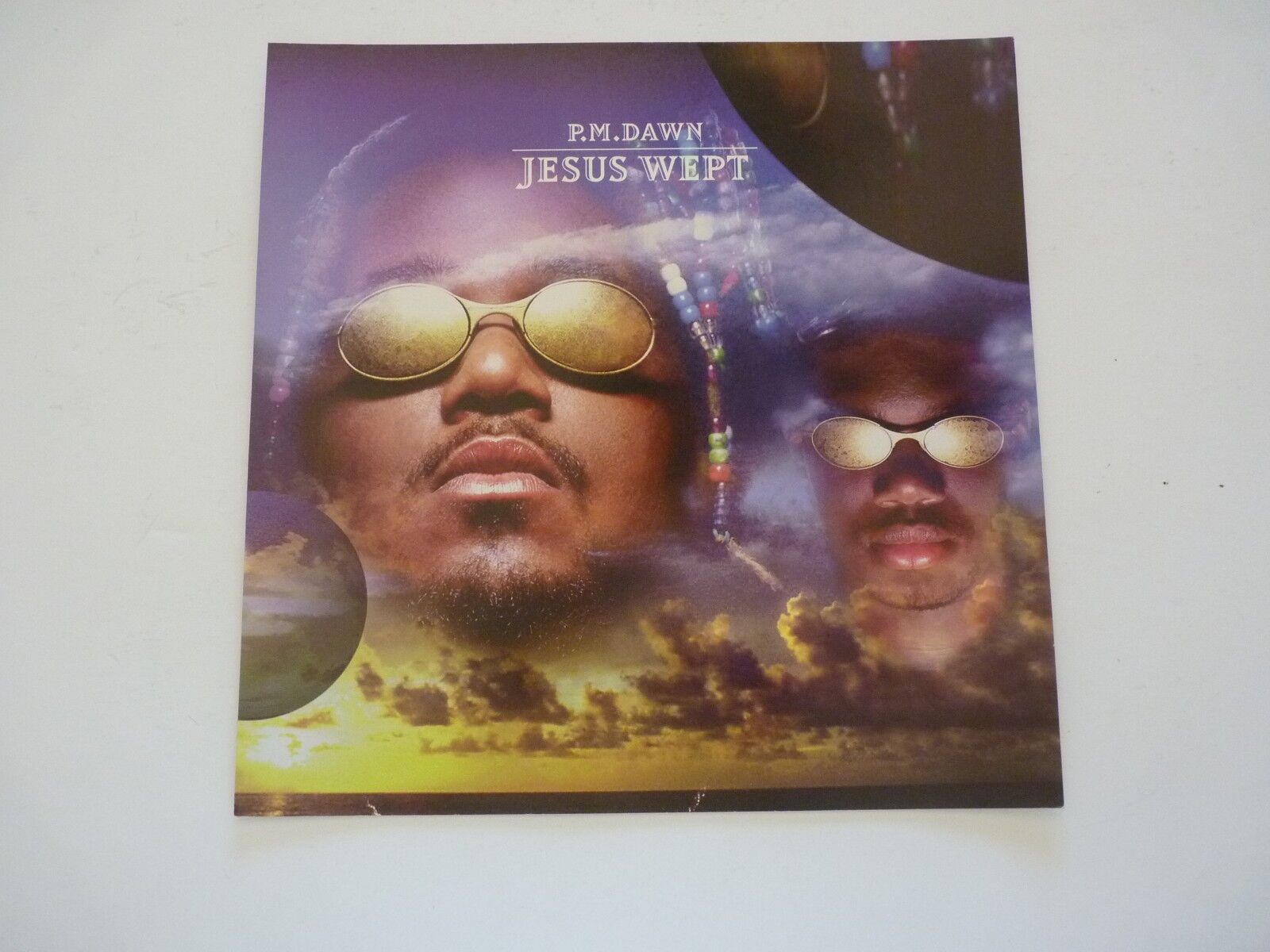 P.M. Dawn Jesus Wept LP Record Photo Poster painting Flat 12x12 Poster